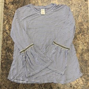 Bell Sleeve Striped Top